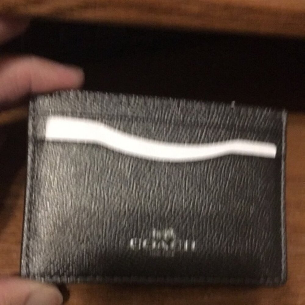 Coach silver gunmetal mini Id case - Picture 5 of 11